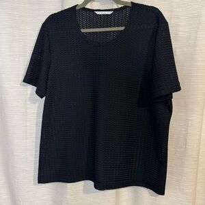 Bianca Nygard Black Textured Top